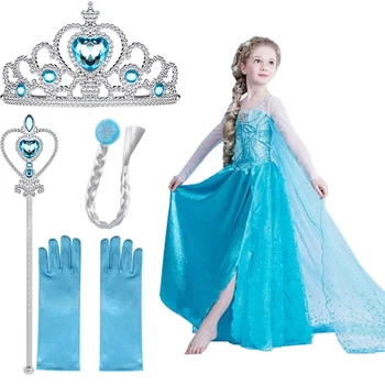 elsa dress frozen princess cosplay dress princess anna costume toddler kids dresses for weddings