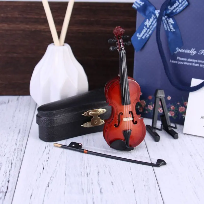 Violin Miniature with Case Deko Geige mit Geigenkoffer