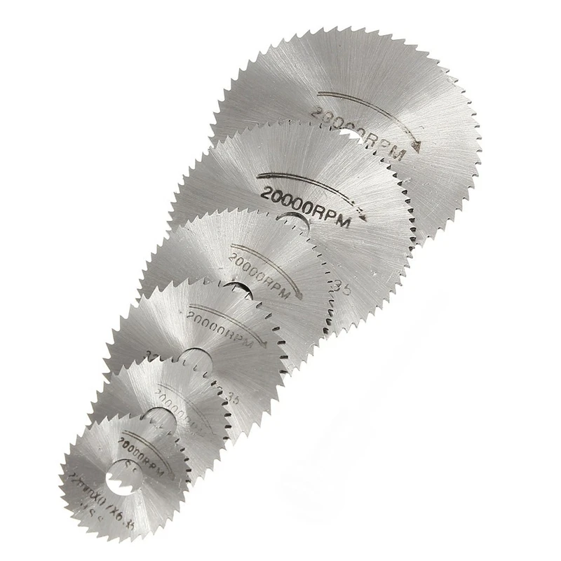 

Kit HSS Circular Drive Saw Blade Circular Teeth + Mandrel for Dremel