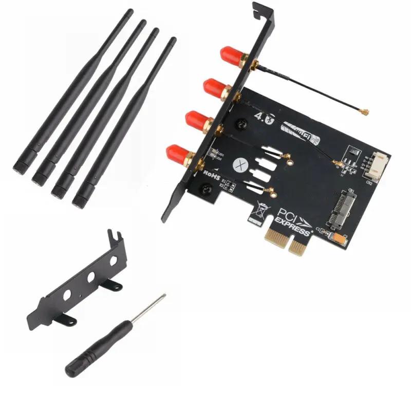 BCM94360CD/BCM94331CD модуль для PCI-E 1X адаптер для Hackintosh и ПК не совместим с Mini PCI-E