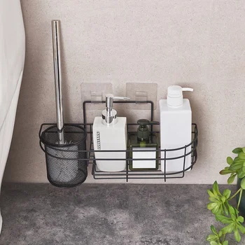 

Bathroom Shelf Metal Shelf Storage Rack Stainless Steel Punch-Free Form Shower Kitchen Fitted Wall Storage Organizer Rack