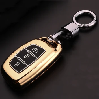 

For Hyundai Tucson I10 IX25 IX35 I20 I30 I40 hb20 Santa Fe Creta Solaris Verna Mistra Elantra Zinc alloy Luminous Car Key Case