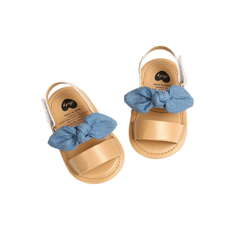 Kids Shoes Kids Sandals Baby Sandals Sandals And Clogs Summer Children Baby Kids Boys Girls Shoes Non-Slip Canvas Bowknot Toddlers Newborn Infantil Sandals