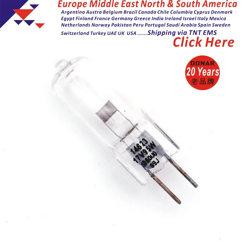DONAR DN-25000 14623 17V 95W G6.35 17V95W двухштырьковая кварцевая галогенная лампа A-dec