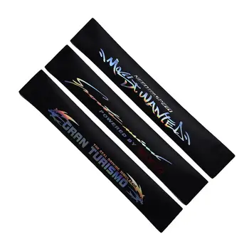 

Laser Reflective Letters 8"x 52" PVC Windshield Banner Strip Racing Stripe Sticker Front Rear Window Car Sun Visor Decorative