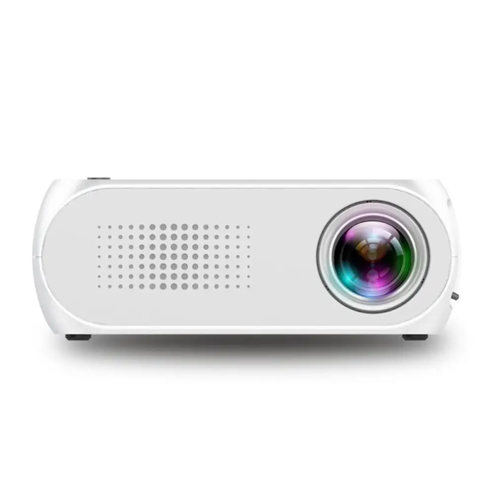TWISTER.CK Mini Projector Home Theater Cinema TV Portable LED Projector 1080P HDMI/USB/SD/AV Projector White