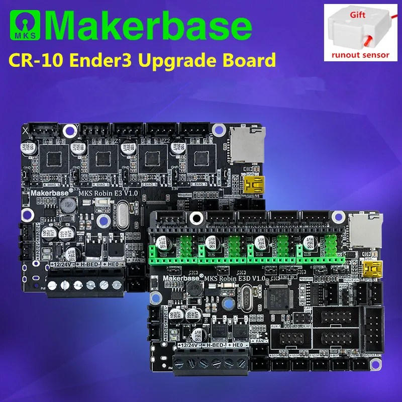 Материнская плата MKS Robin E3 E3D Creality Ender 3 CR 10 обновленных блоков 3D-принтер 32-битная