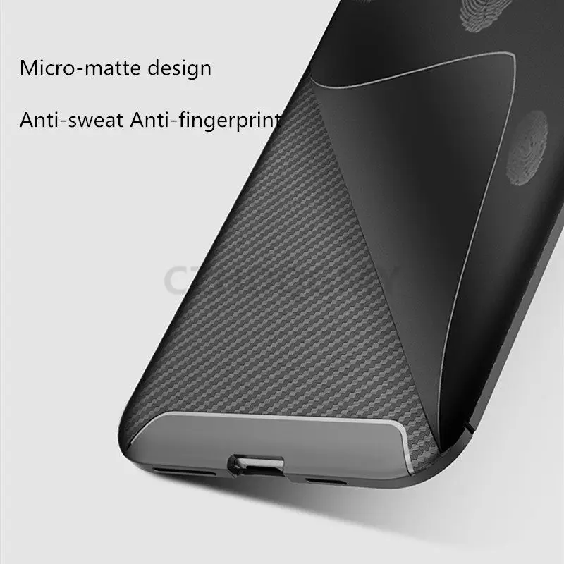 10 шт./лот, тонкий чехол для телефона из углеродного волокна для iPhone 11 Pro Max XR XS Max X 7 8 6 6S Plus, мягкий чехол