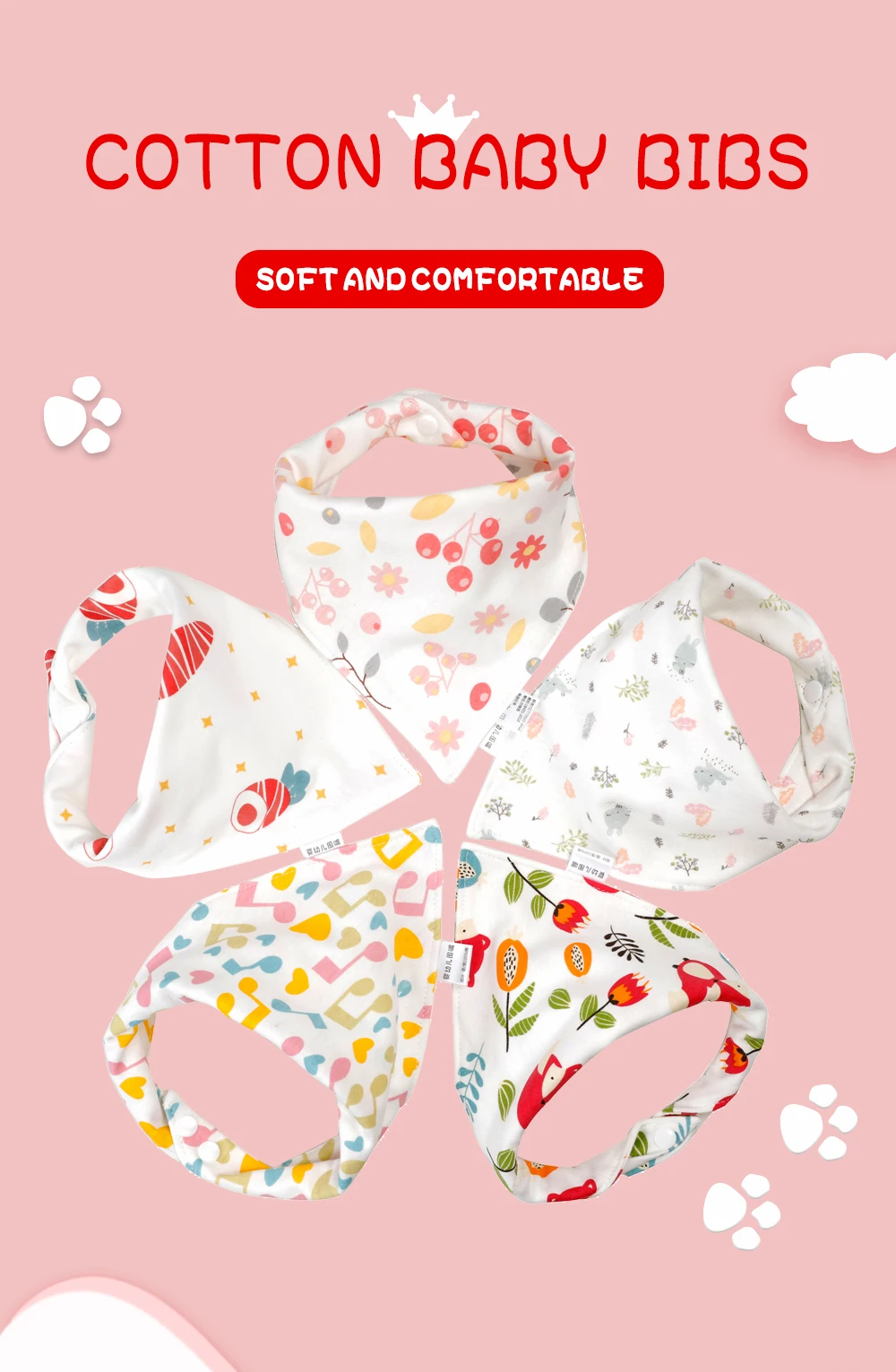 baby accessories store near me	 5Pcs/Lot Baby Bandana Drool Bibs 100% Organic Cotton Bibs for Boys & Girls Super Soft Absorbent Feeding Bibs Fashion Newborn Bib best Baby Accessories