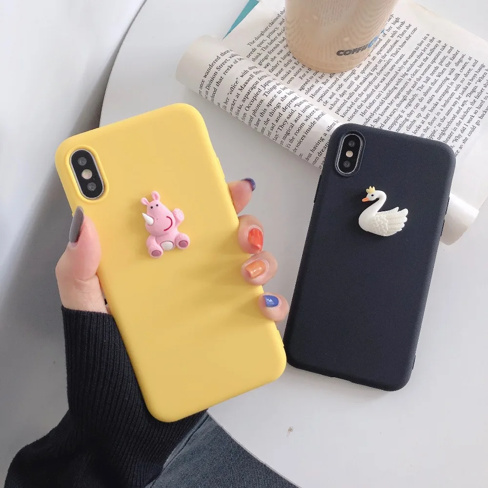 3D Cute Pig Dog Panda Bear DIY Case For Samsung A50 A70 A40 A20 A60 A80 Pizza Burger Cake Cover For Galaxy M10 M20 M30 Soft Case