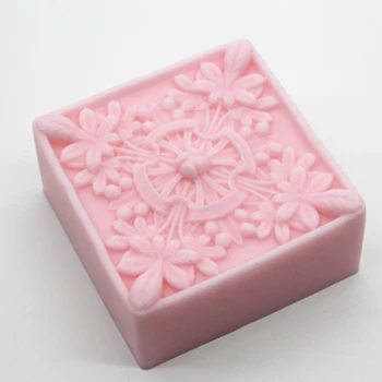 

Square Soap Molds Flower Silicone Soap Mold Making Candle Mold Chocolate DIY Decorating Tools Cake Baking Mould