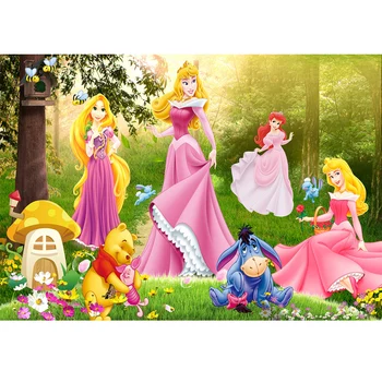 

Forest Princess Theme Birthday Backdrop Background Party Banner Newborn Children Photo Studio