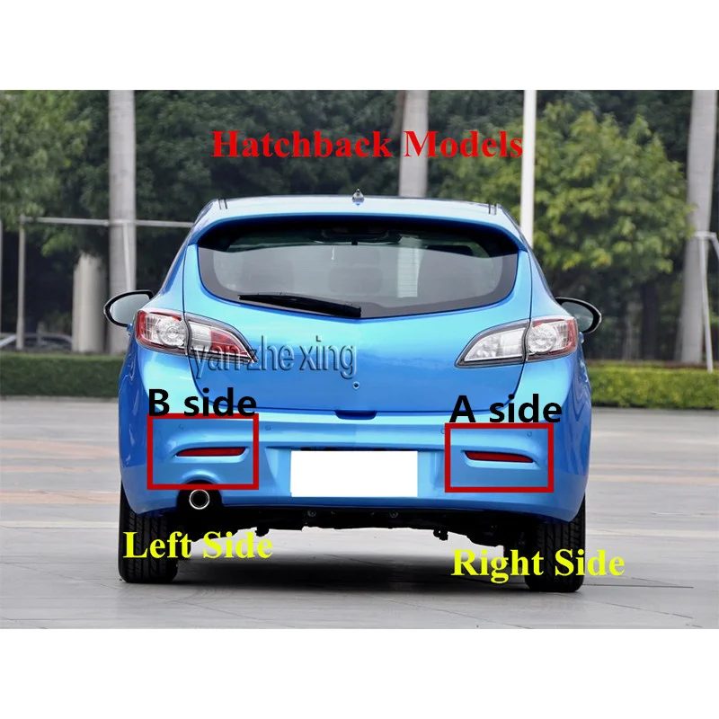 Хороший автомобильный Стайлинг левый и правый задний бампер противотуманная фара отражатель для Mazda 3 M3 седан хэтчбек 2011 2012 2013