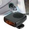 Chauffage électrique Portable pour pare-brise, dégivreur et désembueur pour voiture, 12/24V, 200W, ventilateur de refroidissement ABS rotatif à 360 degrés ► Photo 2/6