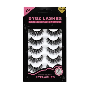 

iflovedekd Manufacturers wholesale 3D stereoscopic eyelashes 5 pairs of popular simulation eyelashes