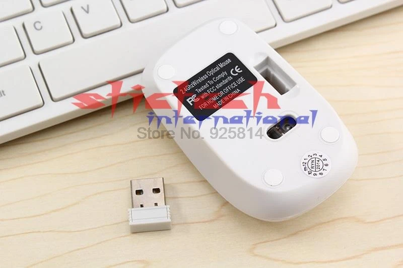 또는 100pcs 2.4G 무선 키보드 광학 마우스 + 키보드 보호 커버 콤보 키트 데스크탑 PC 안드로이드 스마트 tv용