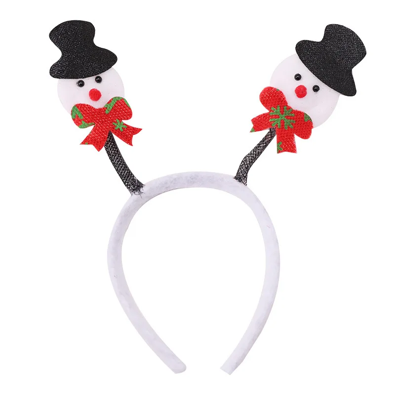 Xugar аксессуары для волос на Рождество повязки для волос для женщин девочек мультфильм Санта Клаус Снеговик рога дерево блесток оголовье новая мода - Цвет: 18