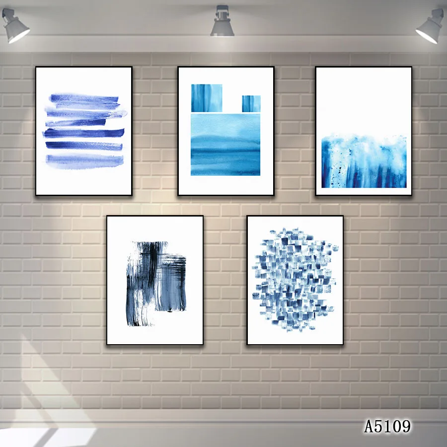 

Abstract Oil Painting Print on Canvas 5pcs Modern Abstract Canvas Art Printing Canvas Painting Wall Art Picture for Home Decor