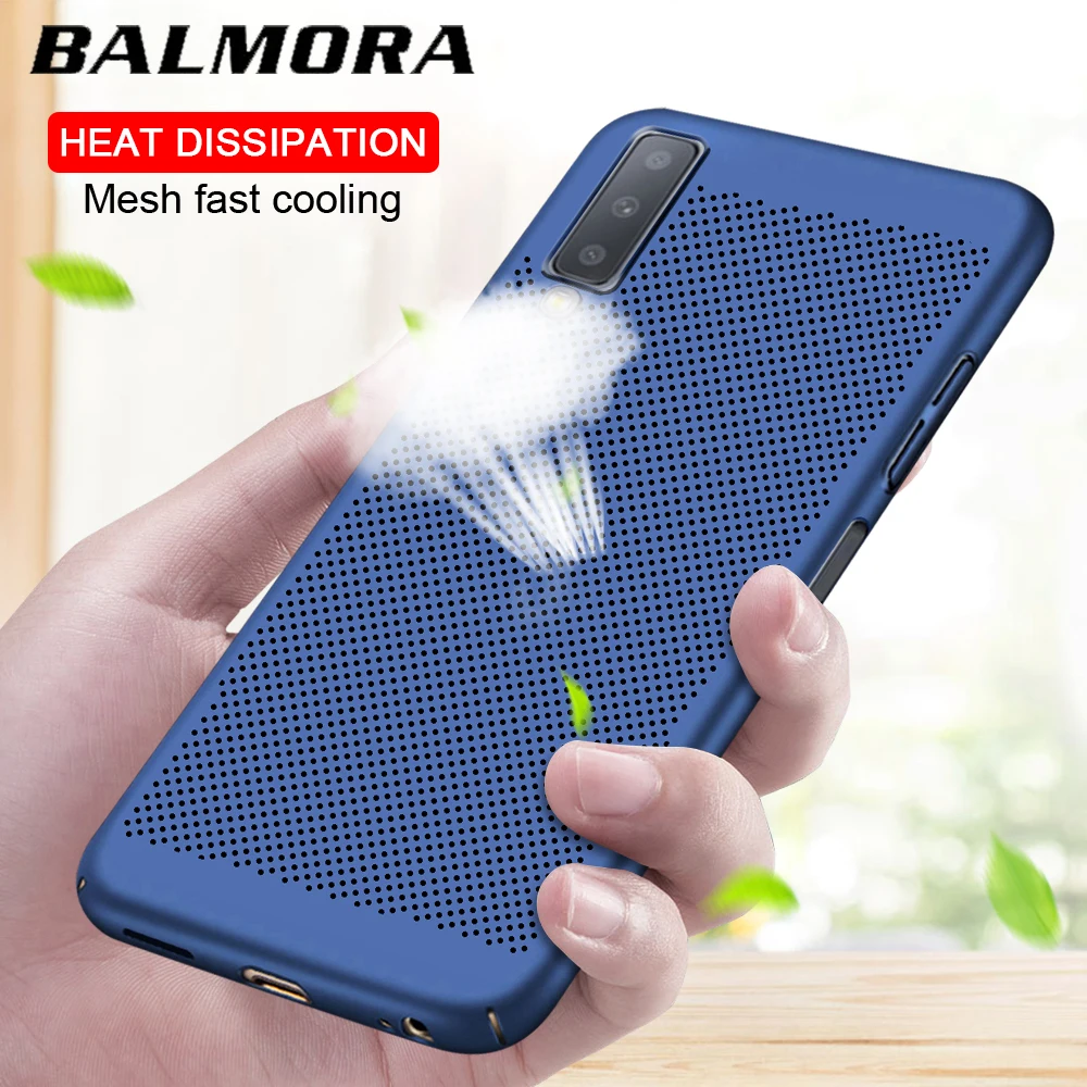 

BALMORA Heat Dissipation Case For Samsung Galaxy a50 a30 a10 Protective For Samsung Galaxy a8 a7 2018 Case.