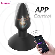 Powerful Mobile APP Anal Plug Remote Control Male Prostate Massage G Spot Vibrator Anal Toy Silicone Butt Plug Sex Toys For Men