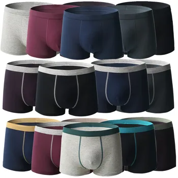 Intimo da uomo di grandi dimensioni più boxer da uomo in cotone più grande tessuto antibatterico morbido e confortevole traspirante L-6XL 1