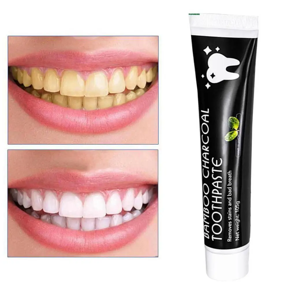 Black Activated Carbon Toothpaste 105g Natural Dental Beauty Removes