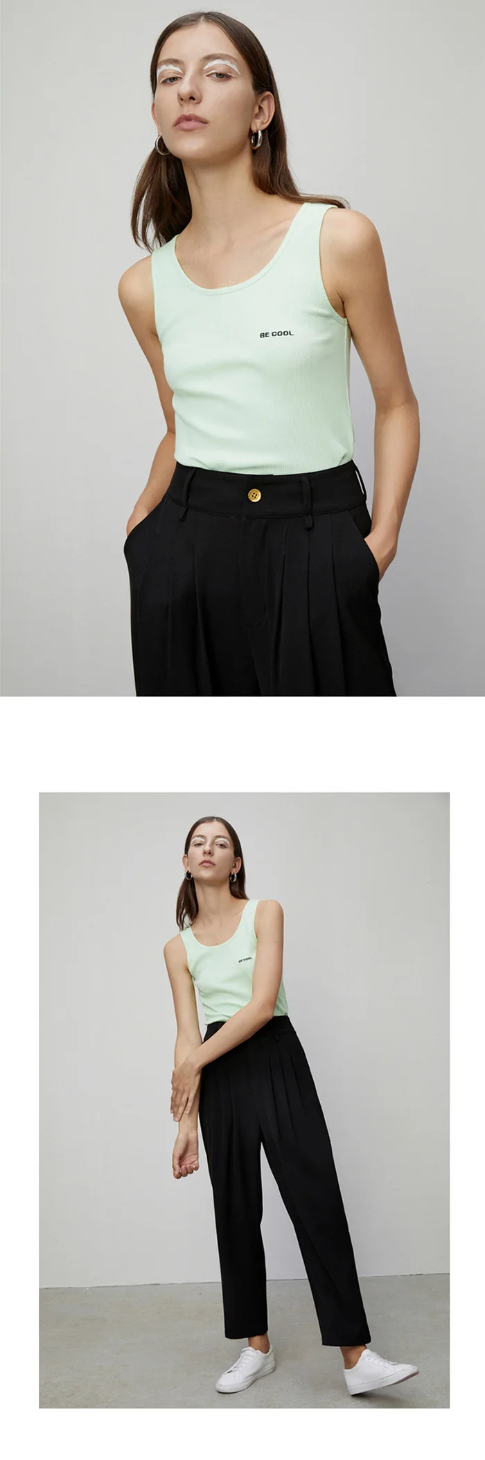 Toyouth женские вышитые майки-топы бочкообразной формы с буквами тонкие облегающие майки новая футболка без рукавов