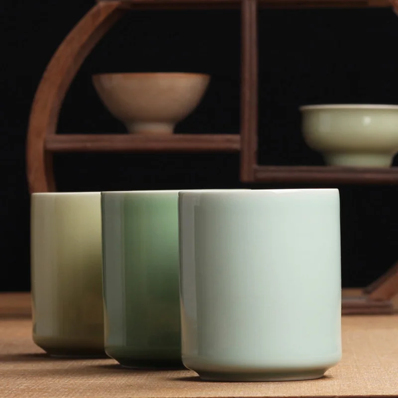 Tea Cup Ceramic Porcelain Teacup 240ml Tea Bowl Master Coffee Mug Water Cup Drinkware Teaware Container Teacups Pu'er Cups Gifts