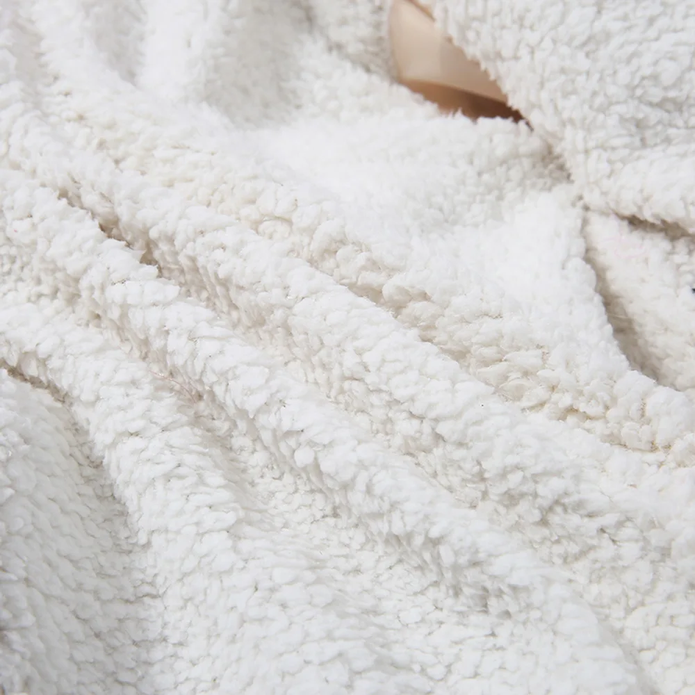 Girls Winter Coat Hooded Dot Animal Design Puffy Jacket