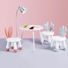 Маленький табурет бытовой моды спинки экономичный стул пластиковый креативный табурет детский табурет мультфильм табурет