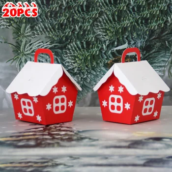 

Candy Box Candy box Red House shape Gift bags Cookies pouch Kraft Paper