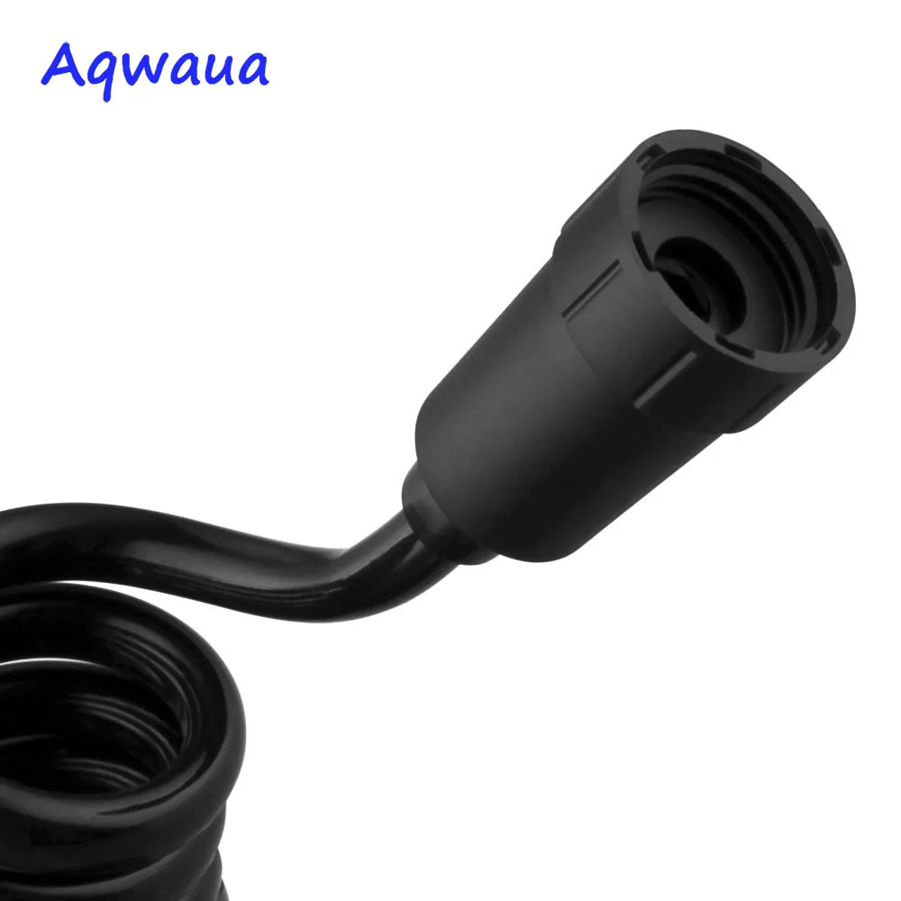 Шланг для душа Aqwaua из ПВХ гибкий черный длиной 2 м|Водопроводные шланги| |