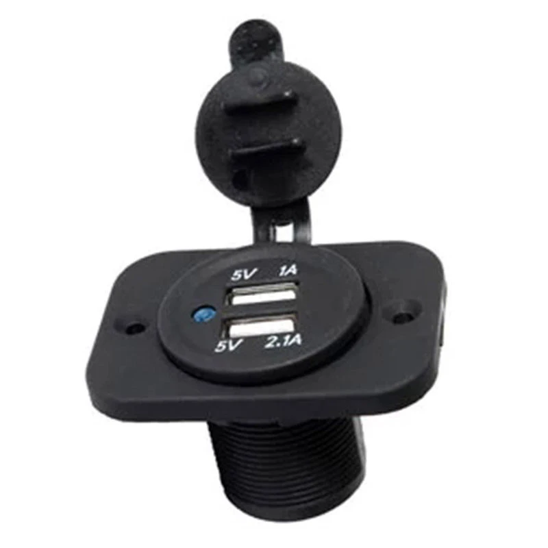 12V/24V Fast Dual USB Car Cigarette Lighter Socket Motorcycle Tractor Boat Plug | Мобильные телефоны и аксессуары