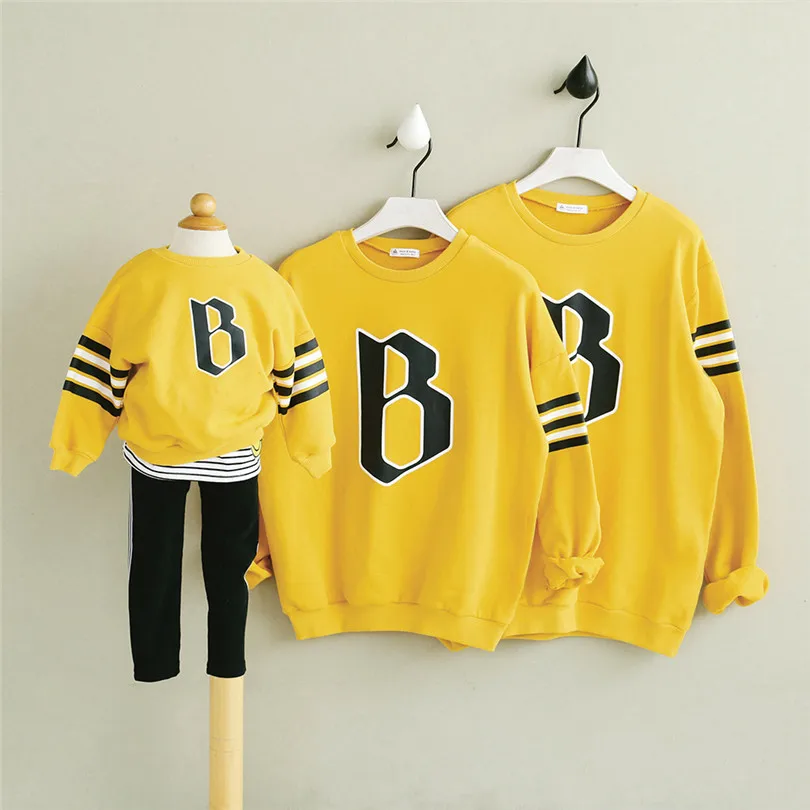 

Mother Daughter Father Son Baby Sweatshirts Spring 2020 Family Matching Sweatshirt Clothes Mommy And Me Clothes Cotton Outfits