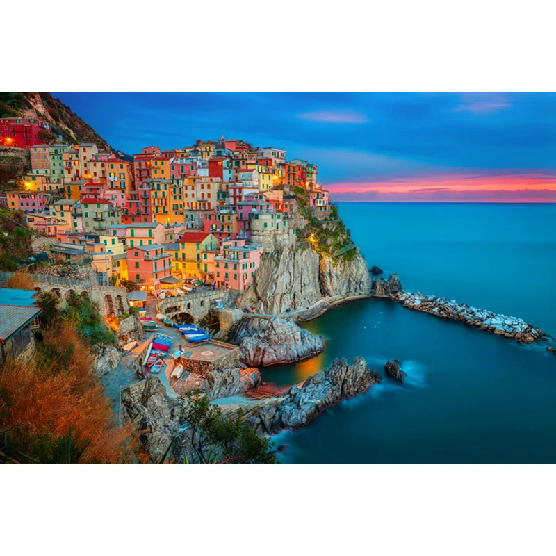 Пять рыбацких деревень на побережье ItalyWooden для взрослых декомпрессия
