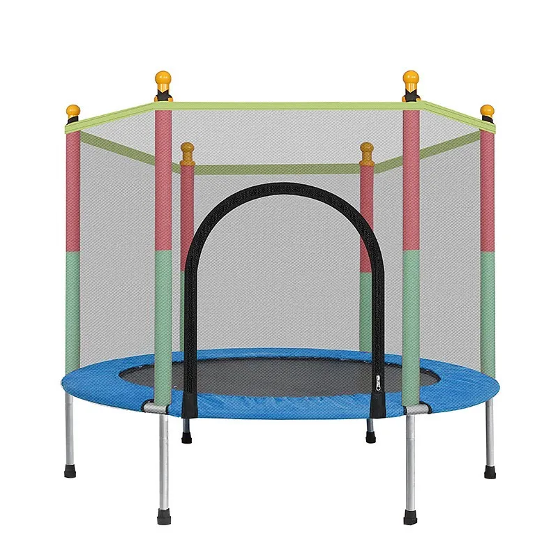 Indoor Trampoline with Protection Net Jumping Bed Cardio Rebounder Fitness Exercise Bed Outdoor Trampoline For Kids Child Home