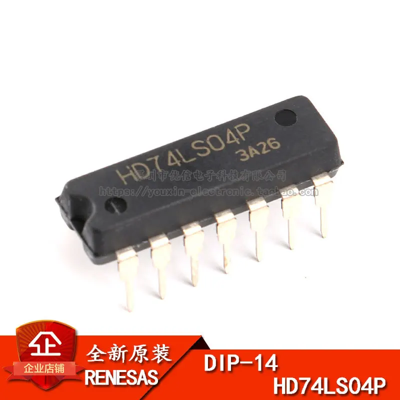 4 шт. HD74LS04P DIP-14 шестиканальный инвертор логика чипа чип