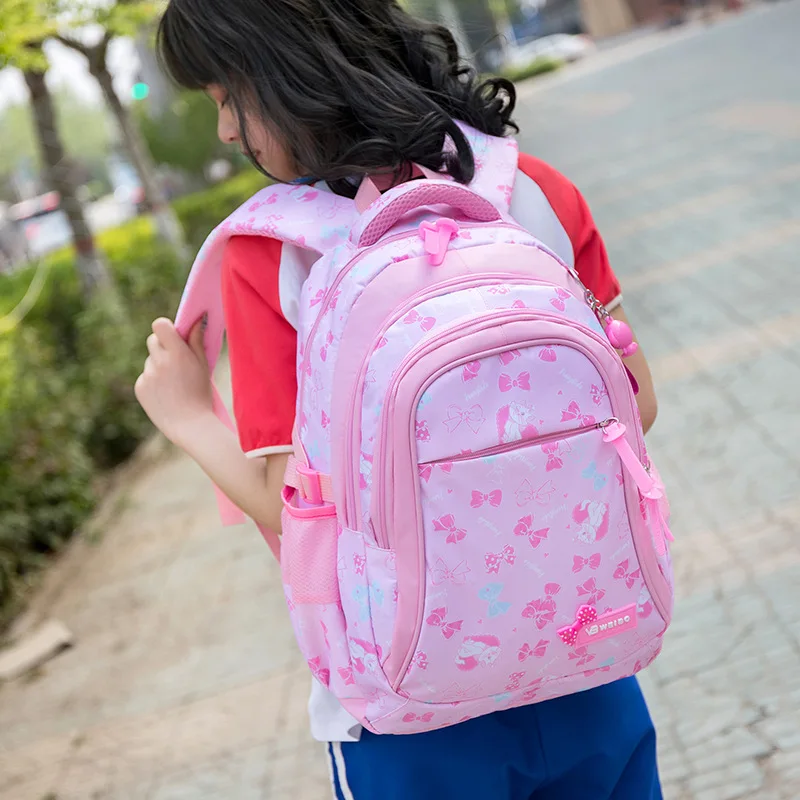 

Korean-style Primary School STUDENT'S School Bag GIRL'S Children Ultra-Light Waterproof Backpack Three-piece Set