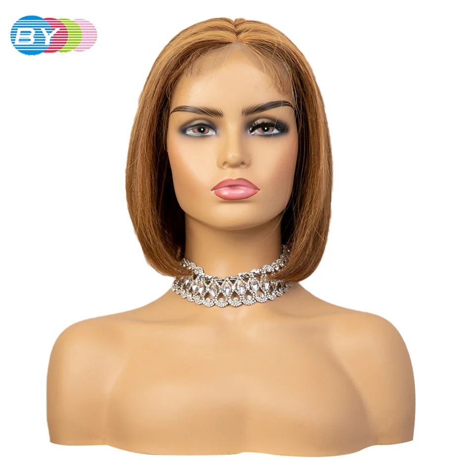Highlight Wig Human Hair Bob Wig Straight 4x4 Lace Front Human Hair Wigs Brazilian Wig Short Human Hair Bob Wigs Tpart Ombre Wig