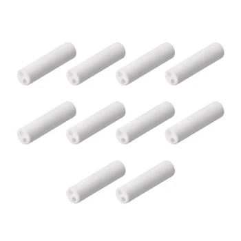 

uxcell 10 Pcs 1mm Dia Ceramic Insulation Tube Twin Bore Porcelain Insulator Pipe for Heating Element
