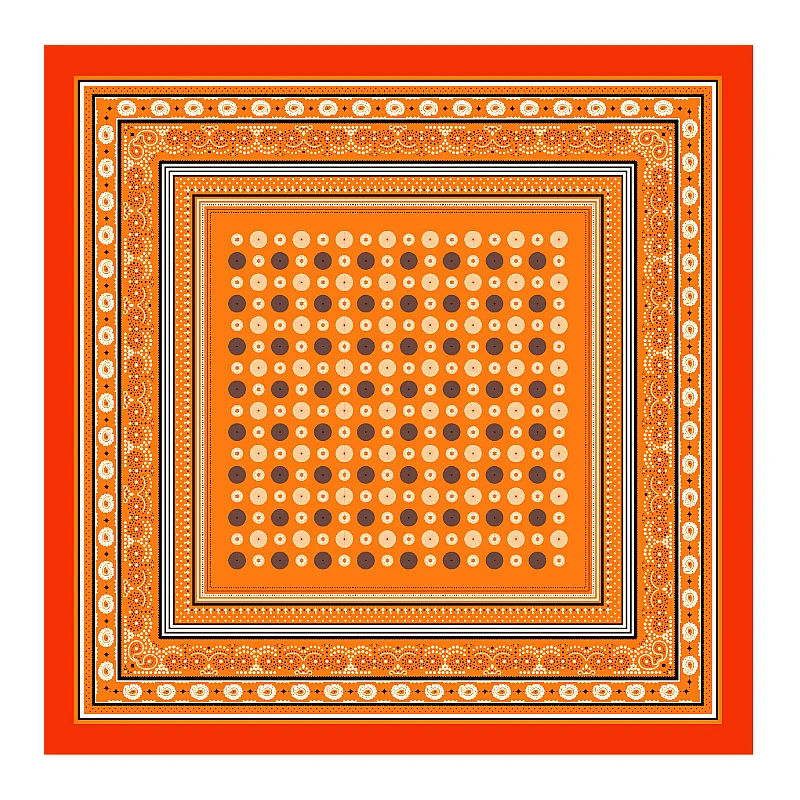 

2020 Fashion Kerchief Silk Satin Neck Scarf For Women Print Hijab Scarfs Female 90*90cm Square Shawls and Wraps Scarves For Lady