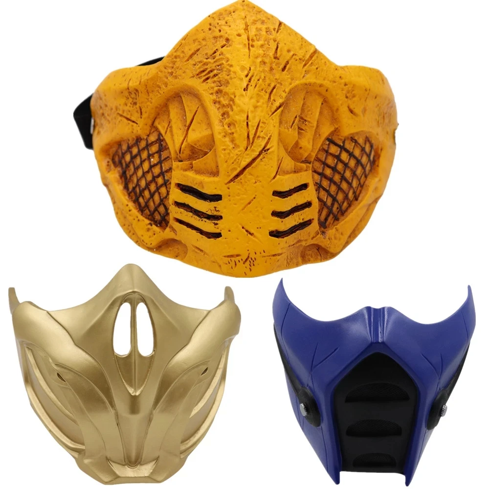 

Violent Scorpion Latex Game Headgear Scorpion Mask Half Face Halloween Mask Cosplay Costume Resin Mask Props Halloween
