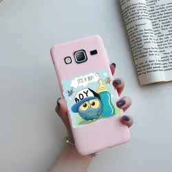 Sunflower Candy Love Heart Silicone Phone Case Cover - Grand Prime (Pink - C02)