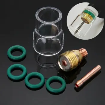 

7/30pcs TIG Welding Stubby Torch Gas Lens 12 Heat Cup For WP-9 / 20/25 For WP-17/18/26 All Series Air-cooled Torches