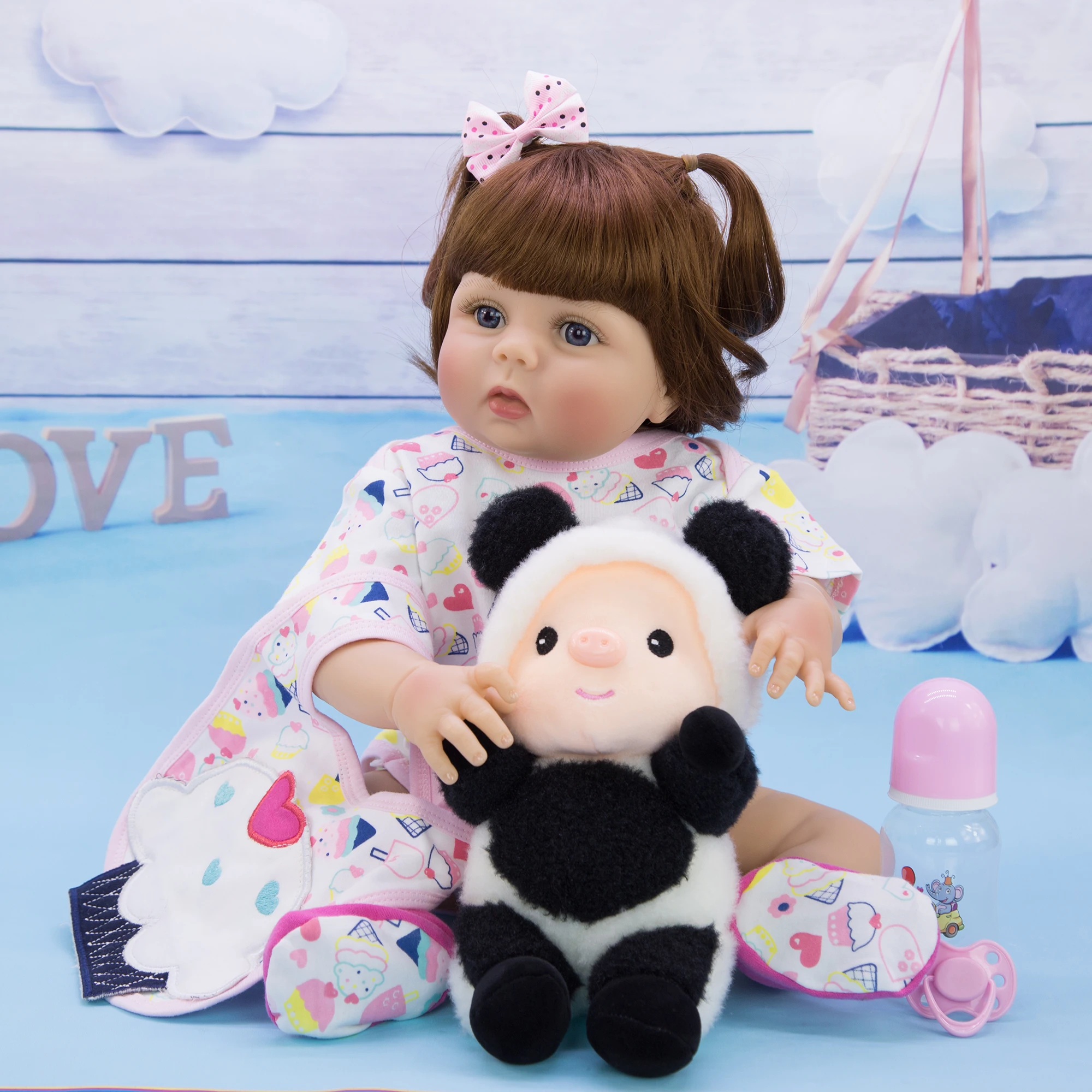 Дизайн Reborn Baby Dolls 57 см полный силиконовый корпус новорожденная девочка младенцы кукла игрушка 23 дюймов Boneca Reborn рождественские подарки подарок