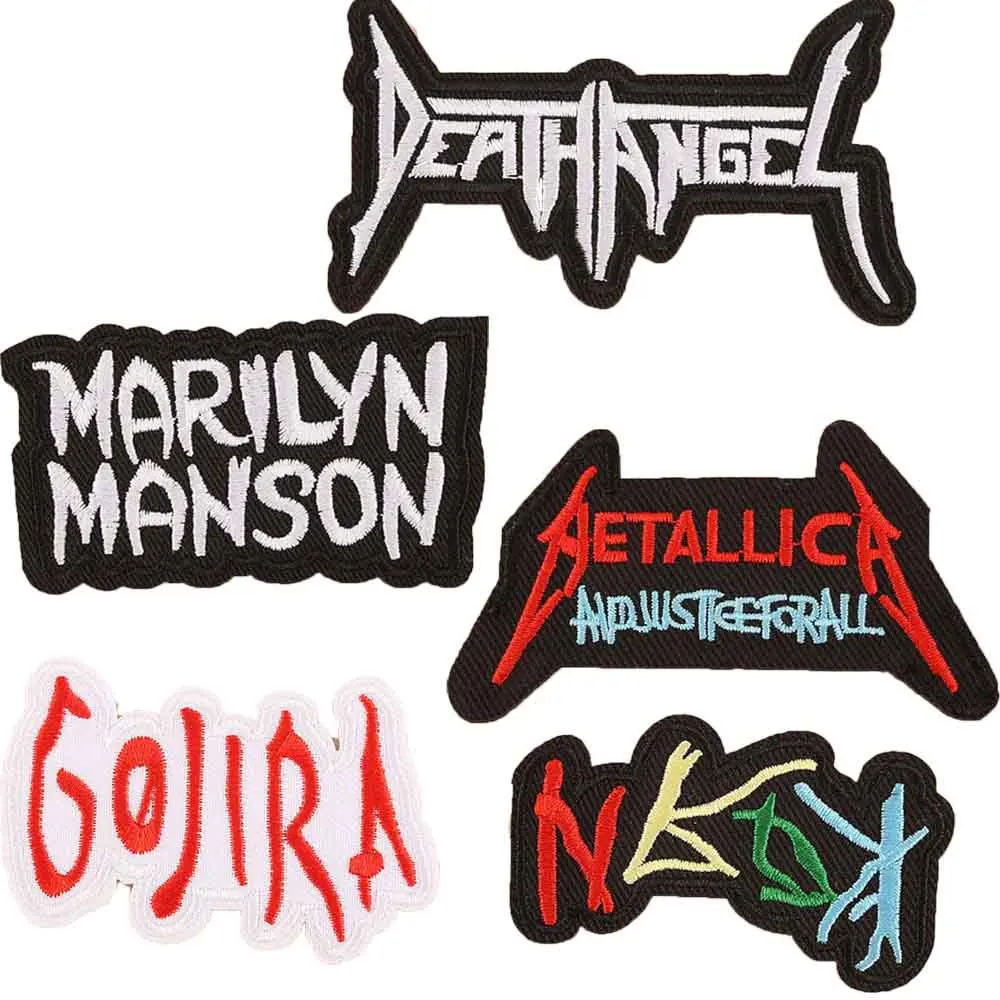 

Music Band Iron On Embroidered Clothes Patches For Clothing Stickers Wholesale