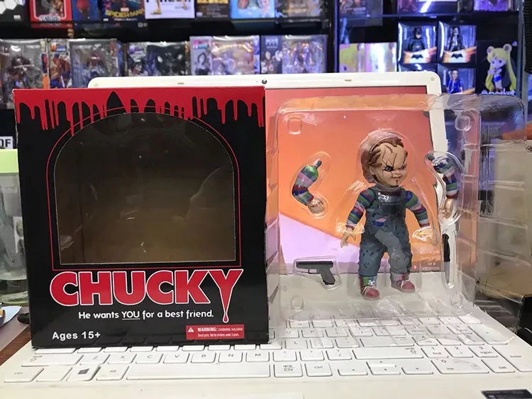 NECA призрак ребенок Чаки призрак ребенок это призрак ребенок Тиффани двойной чехол Мобильная фигурка модель Гараж Комплект
