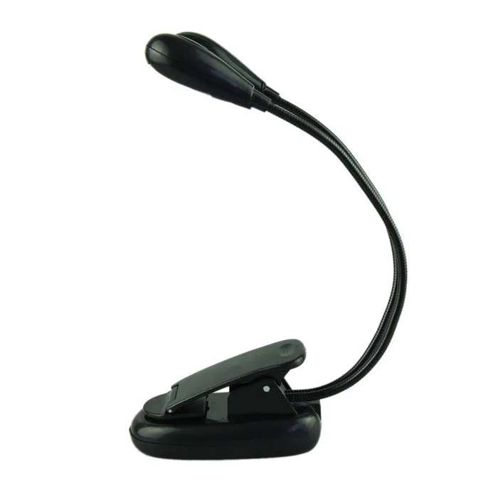 Регулируемый светодиодный светильник Goosenecks с зажимом для музыкальной подставки и чтения книг, двойной светодиодный светильник для чтения, Регулируемая лампа