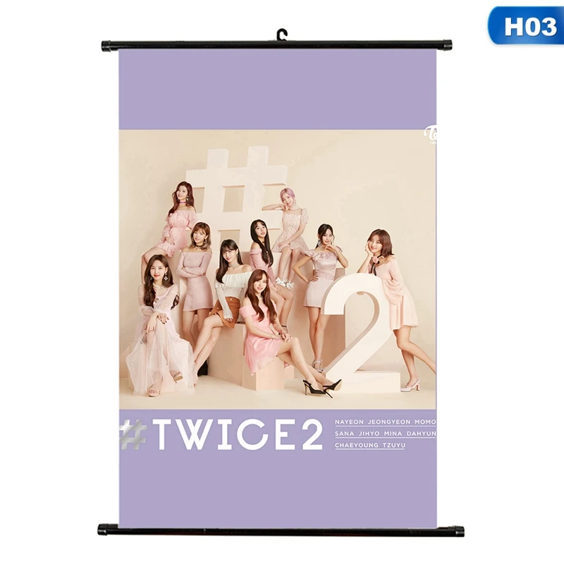 1 шт. К-поп два раза японский альбом TWICE2 Висячие рисунки на фото стены прокрутки плакат Канцелярский набор - Цвет: H03