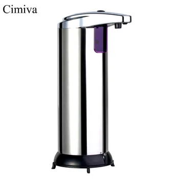 

Cimiva 280ml Automatic Sensor Liquid Dispenser Base Wall Mounted Stainless Steel Touchless Sanitizer Dispenser Kitchen Bathroom